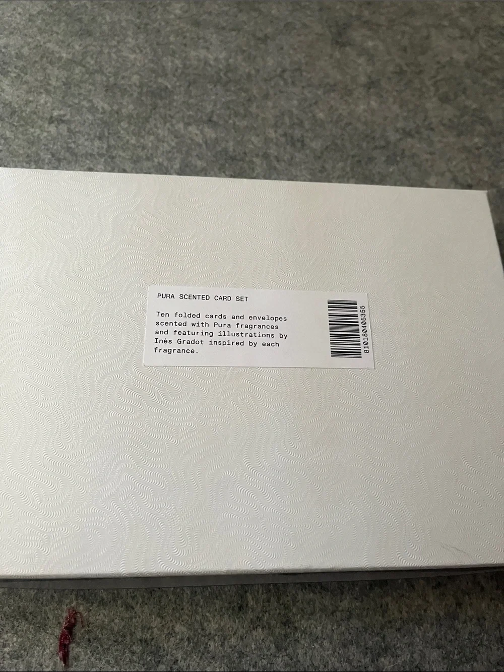 Pura scented cards and envelopes set of 10